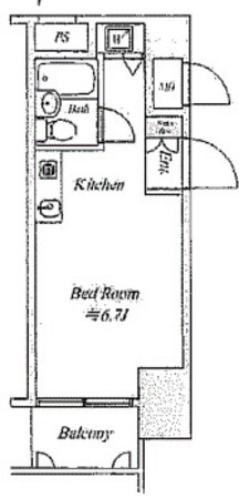 スカイノブレ川崎柳町の物件間取画像